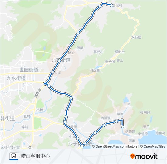 公交旅游5路的线路图