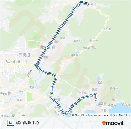 旅游5路 Bus Line Map