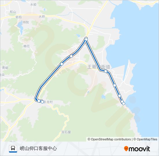 公交旅游6路的线路图