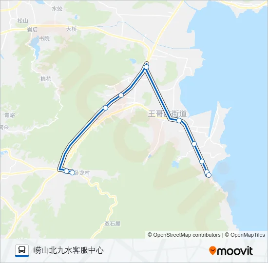 公交旅游6路的线路图