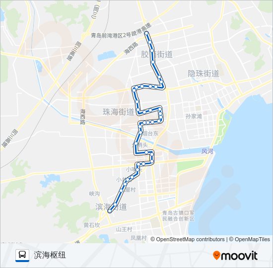 胶南7路 Bus Line Map