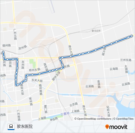公交胶州1路的线路图