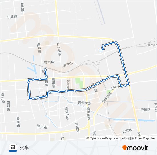 胶州2路 bus Line Map