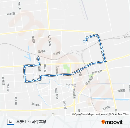 胶州2路 Bus Line Map
