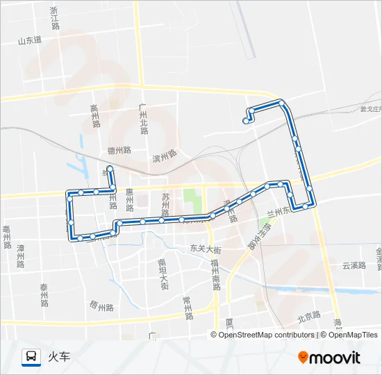 胶州2路 Bus Line Map