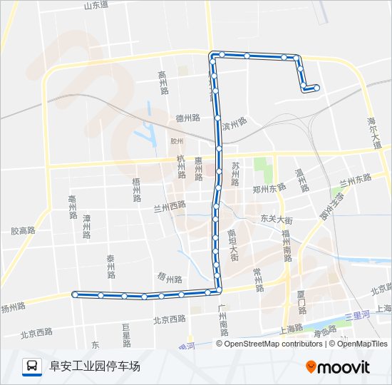 公交胶州5路的线路图