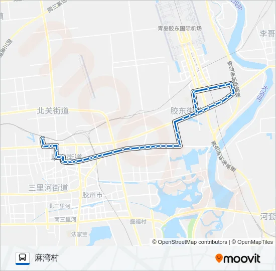 公交胶州6路的线路图