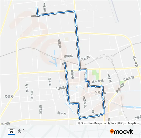 胶州9路 Bus Line Map