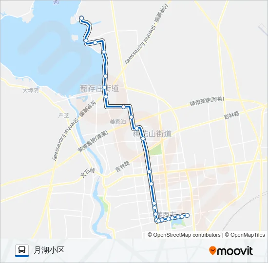 公交莱西8路的线路图