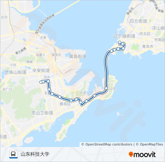隧道1路 bus Line Map