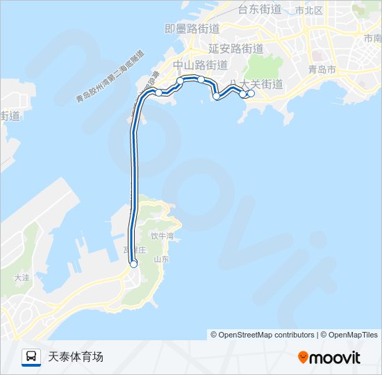 隧道2路 bus Line Map