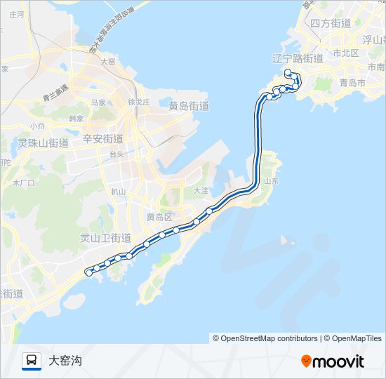 公交隧道5路的线路图