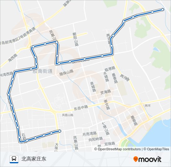 黄岛9路 bus Line Map