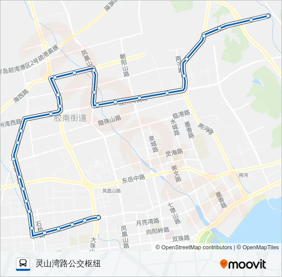 黄岛9路 Bus Line Map