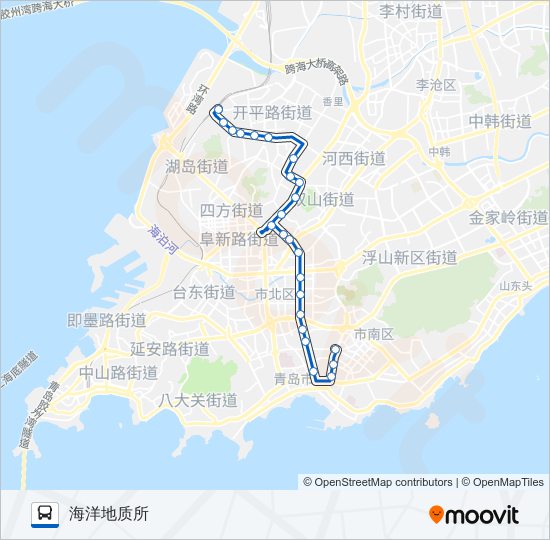 12路区间 bus Line Map