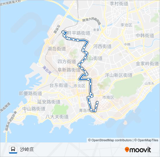 12路区间 bus Line Map