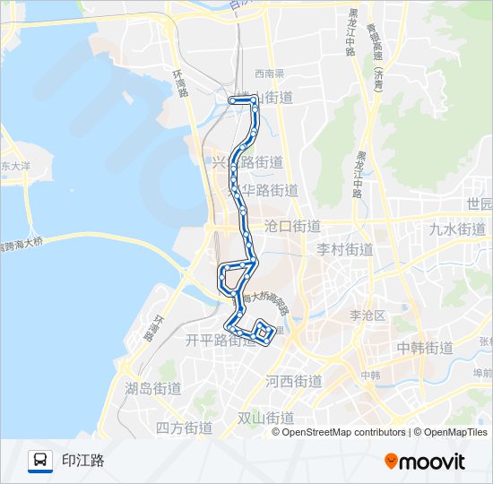 22路外环 bus Line Map