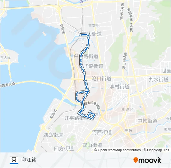22路外环 Bus Line Map