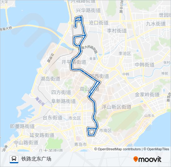 公交23环线路的线路图