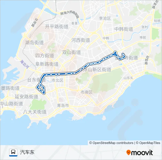 公交28环线路的线路图