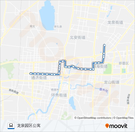 公交即墨10路的线路图