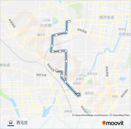 公交即墨15路的线路图