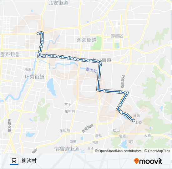 公交即墨22路的线路图