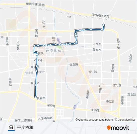平度12路 bus Line Map
