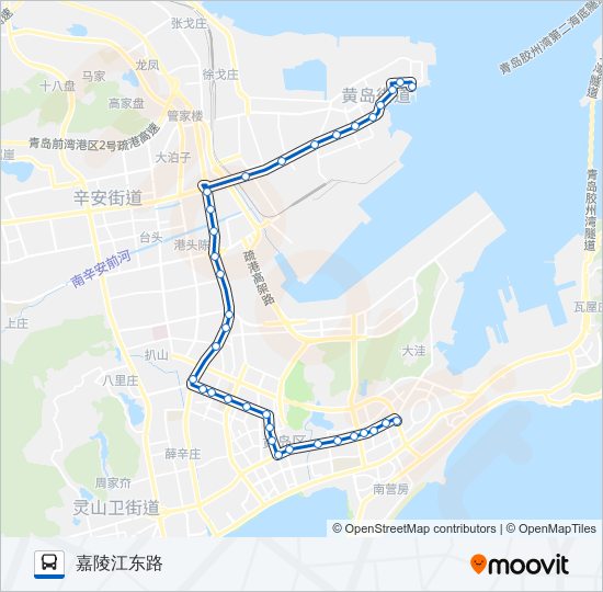 开发区1路 bus Line Map