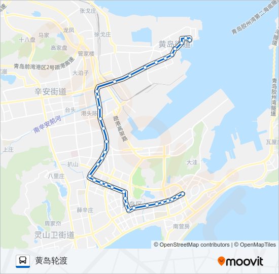 公交开发区1路的线路图