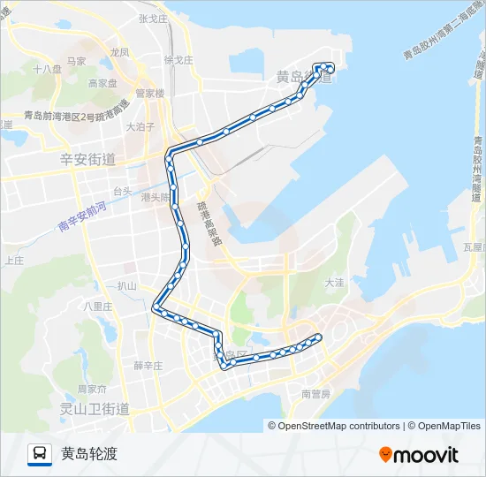 公交开发区1路的线路图