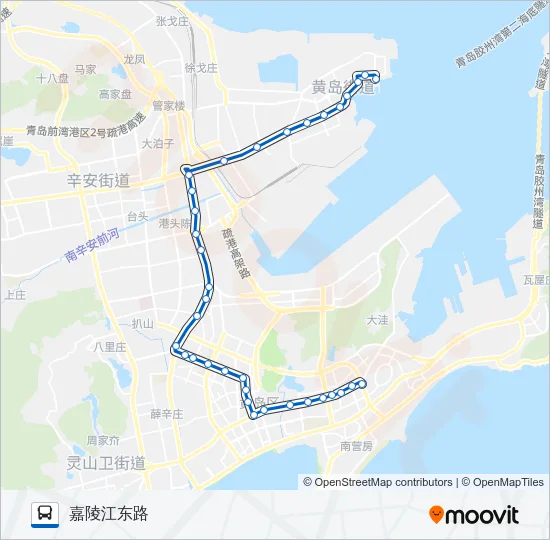 公交开发区1路的线路图