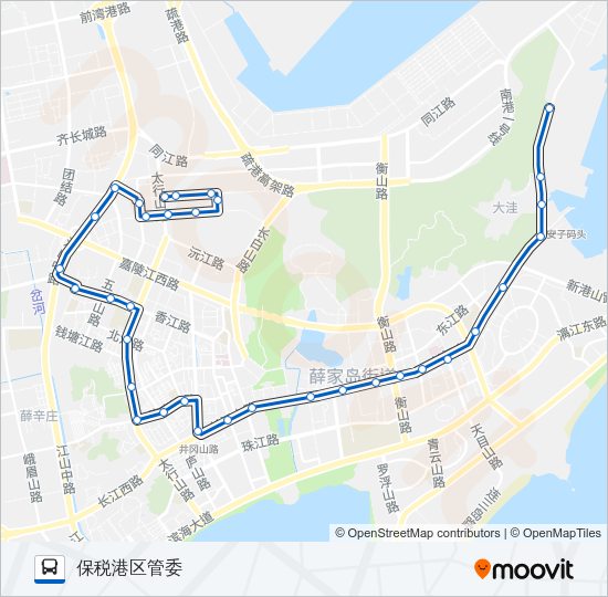 开发区2路 Bus Line Map