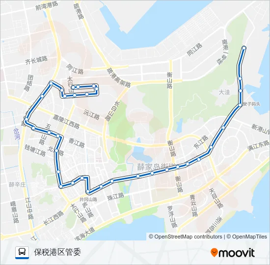 开发区2路 Bus Line Map