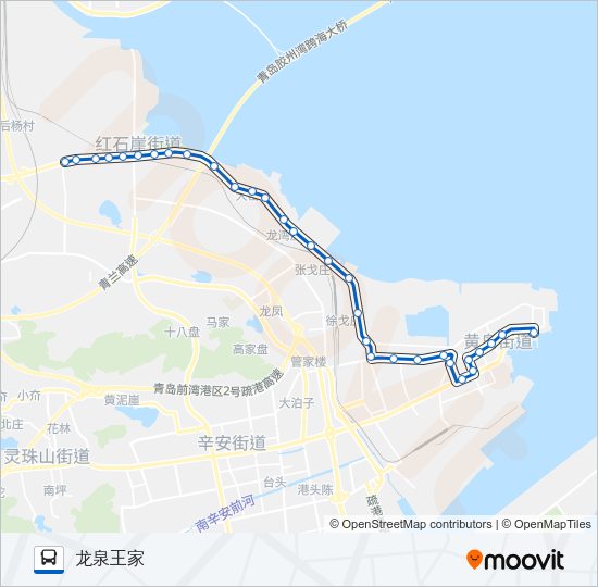 开发区5路 Bus Line Map