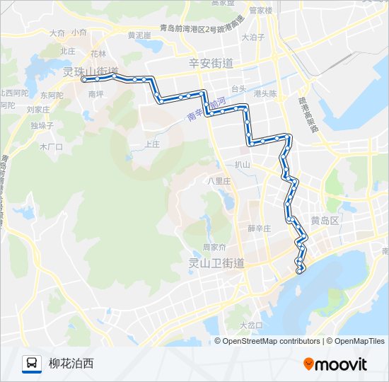 公交开发区6路的线路图