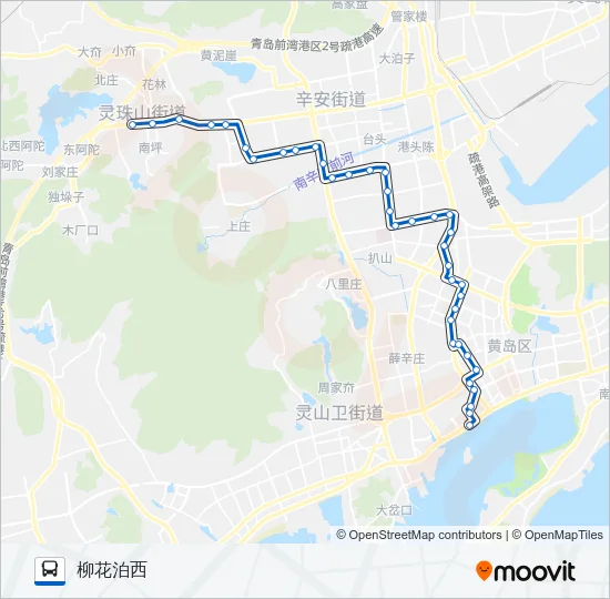 开发区6路 Bus Line Map