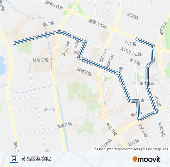 开发区7路 bus Line Map