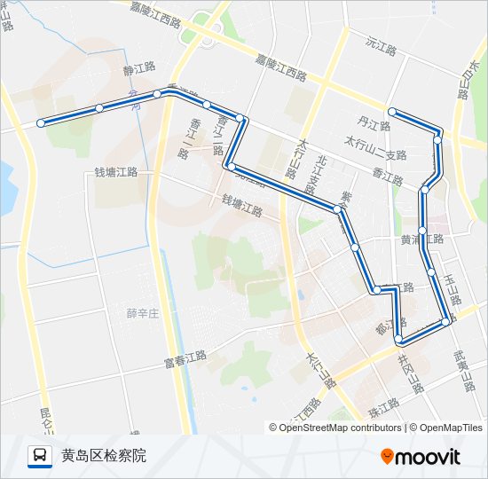 公交开发区7路的线路图