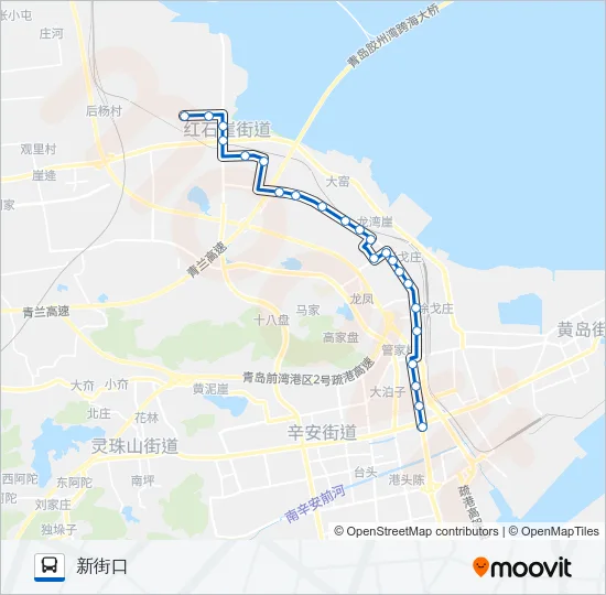开发区8路 Bus Line Map