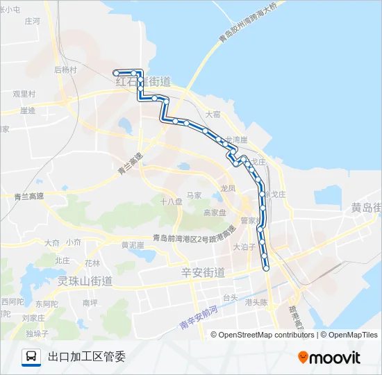 公交开发区8路的线路图