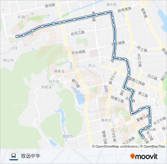 公交开发区9路的线路图