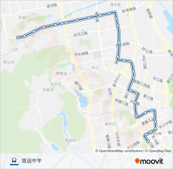 开发区9路 Bus Line Map