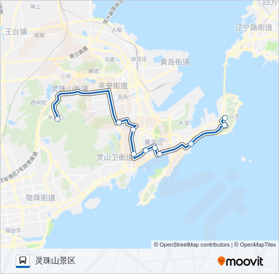 公交旅游L3路的线路图