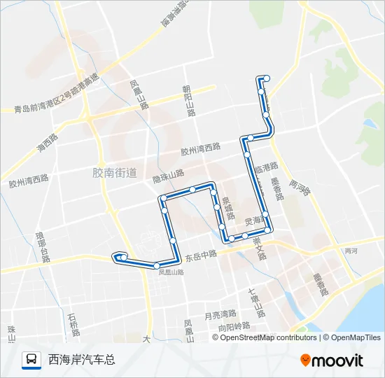 公交胶南11路的线路图