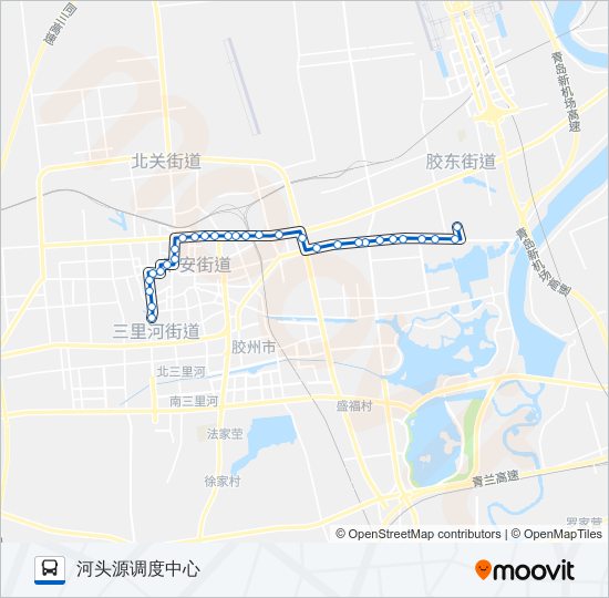 公交胶州12路的线路图