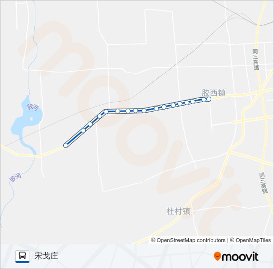 胶州22路 bus Line Map