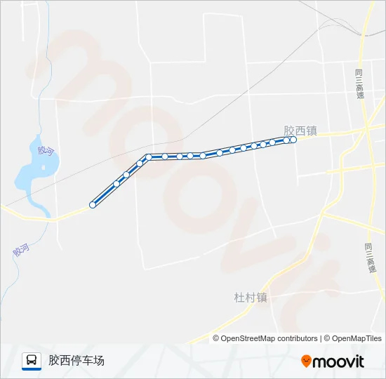 胶州22路 Bus Line Map