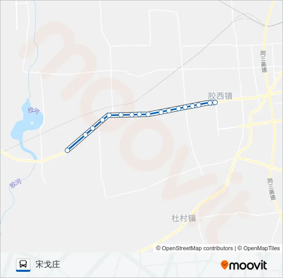 胶州22路 Bus Line Map