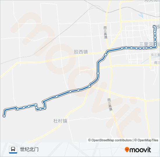 胶州25路 bus Line Map